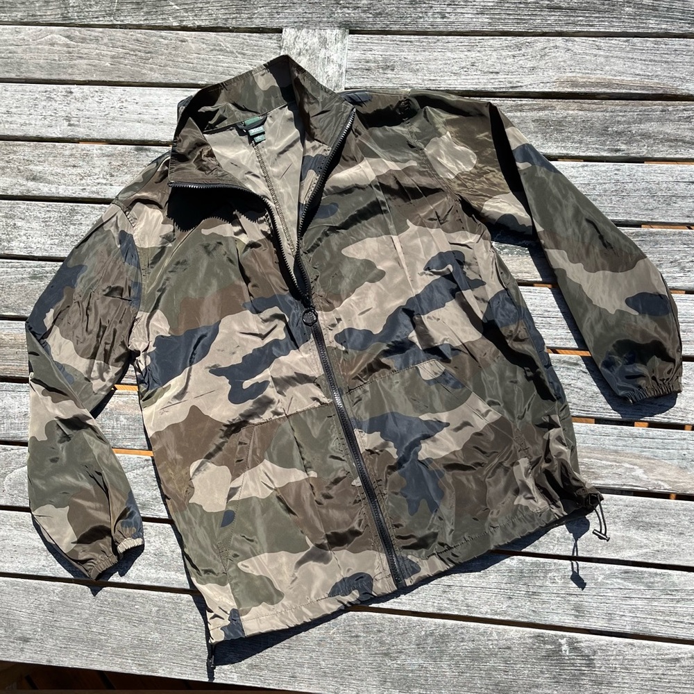 Camo Zip-up Windbreaker